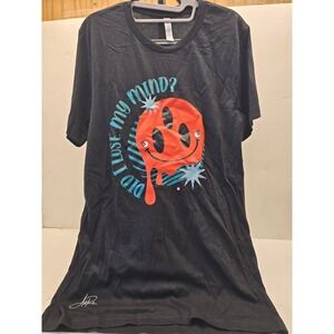 Did I Lose My Mind Graphic Tee Black Cotton M Signed NWOT